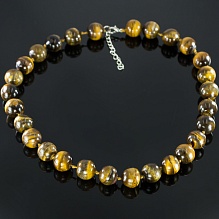 картинка Элитные Бусы Тигровый глаз на карабине от магазина Wolves