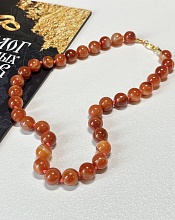 картинка Элитные Бусы Агат(Оранжевый) на карабине от магазина Wolves