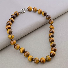 картинка Бусы Тигровый глаз 47 см от магазина Wolves