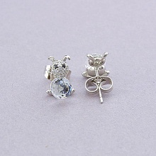 картинка Серьги 'XUPING' Swarovski (родий) от магазина Wolves