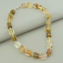 картинка Бусы 'SUNSTONES' Халцедон Чешский хрусталь 47 см от магазина Wolves