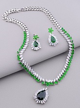 картинка Набор 'XUPING' Фианит 41 см (родий) от магазина Wolves