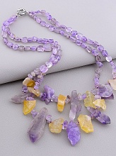 картинка Бусы Цитрин Аметист 50 см от магазина Wolves