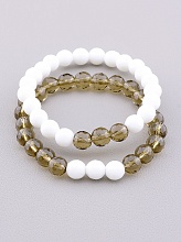 картинка Браслет 'SUNSTONES' Кахолонг Раухтопаз 18 см от магазина Wolves