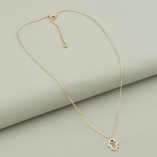 картинка Подвеска 'Saiya' Фианит 41 см (позолота 18к (розовая)) от магазина Wolves