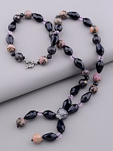 картинка Бусы 'SUNSTONES' Родонит Чешский хрусталь 58 см от магазина Wolves