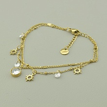 картинка Браслет 'XUPING' Фианит 17 см (позолота 18к (лимонная)) от магазина Wolves