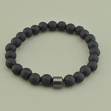картинка Браслет 'SUNSTONES' Шунгит Гематит 19 см от магазина Wolves