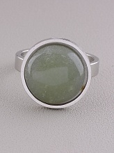 картинка Кольцо 'Stainless Steel' Нефрит от магазина Wolves