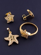 картинка Набор 'XUPING' Фианит (позолота 18к) от магазина Wolves