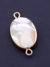 картинка Коннектор Перламутр 18x12мм от магазина Wolves