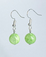 картинка Элитные Серьги Оникс (зелёный) №2 от магазина Wolves