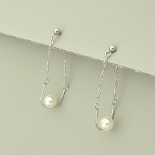 картинка Серьги 'XUPING' Майорка (родий) от магазина Wolves