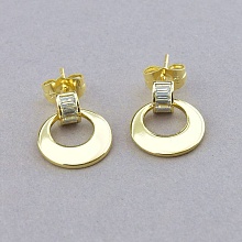 картинка Серьги 'XUPING' Фианит (позолота 18к (лимонная)) от магазина Wolves