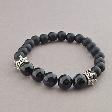 картинка Браслет 'SUNSTONES' Агат Шунгит 19 см от магазина Wolves