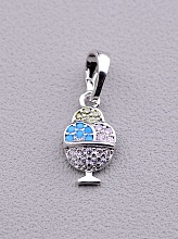 картинка Кулон 'XUPING' Фианит  (родий) от магазина Wolves