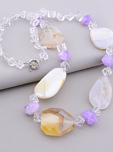 картинка Бусы Агат Аметист Горный хрусталь 70 см от магазина Wolves