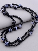 картинка Бусы 'SUNSTONES' Агат Чешский хрусталь 91 см от магазина Wolves