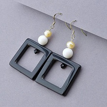 картинка Серьги Агат Жемчуг от магазина Wolves