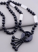 картинка Бусы Агат Горный хрусталь 90 см от магазина Wolves