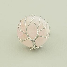 картинка Кольцо Розовый кварц от магазина Wolves