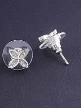 картинка Серьги 'Big Dipper' Фианит (родий) от магазина Wolves