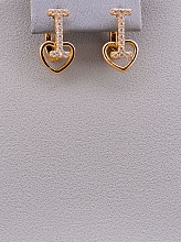 картинка Серьги 'XUPING' Фианит (позолота 18к) от магазина Wolves