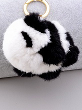 картинка Брелок Панда Мех натуральный от магазина Wolves