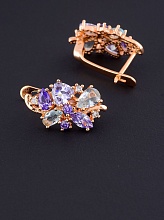 картинка Серьги 'Pataya' Фианит (позолота 18к) от магазина Wolves