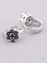 картинка Серьги 'Beiling' Фианит Бижутерный сплав от магазина Wolves