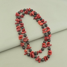 картинка Бусы Коралл Лава 60 см от магазина Wolves