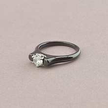 картинка Кольцо Керамика Фианит (родий) от магазина Wolves