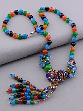 картинка Бусы Агат Чешский хрусталь 65 см от магазина Wolves