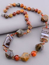 картинка Бусы Агат Яшма 56 см от магазина Wolves