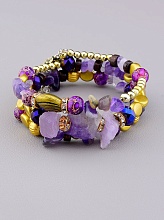 картинка Браслет 'FJ' Аметист Агат 55 см от магазина Wolves