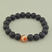 картинка Браслет 'SUNSTONES' Шунгит Сердолик 18 см от магазина Wolves