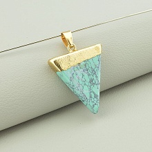 картинка Кулон Бирюза 30x24мм от магазина Wolves