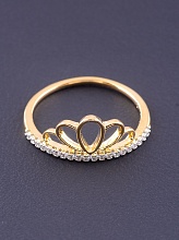 картинка Кольцо 'XUPING' Фианит (позолота-родий) от магазина Wolves