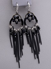 картинка Серьги Чешский хрусталь Сrystal от магазина Wolves