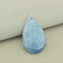 картинка Кулон Аквамарин в форме капли 43x25 мм от магазина Wolves