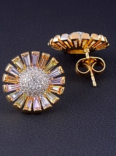 картинка Серьги 'XUPING' Фианит  (позолота 18к) от магазина Wolves