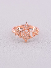 картинка Кольцо 'FJ' Сrystal Бижутерный сплав от магазина Wolves