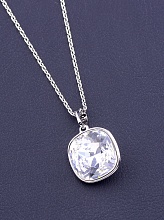 картинка Подвеска 'XUPING' Swarovski 39 см (родий) от магазина Wolves