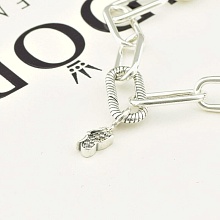 картинка Шарм серебряный (925) с фианитами, хрустальный цвет от магазина Wolves