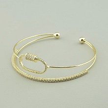 картинка Браслет 'Saiya' Фианит 17 см (позолота 18к (лимонная)) от магазина Wolves