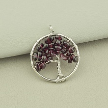 картинка Кулон Гранат 28x28мм от магазина Wolves