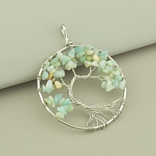 картинка Кулон Амазонит 60x50мм от магазина Wolves