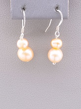 картинка Серьги 'SUNSTONES' Жемчуг Серебро(925) от магазина Wolves