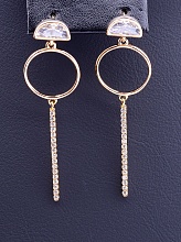 картинка Серьги 'XUPING' Фианит  (позолота 18к) от магазина Wolves