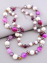 картинка Бусы Агат Майорка Чешский хрусталь 46 см от магазина Wolves